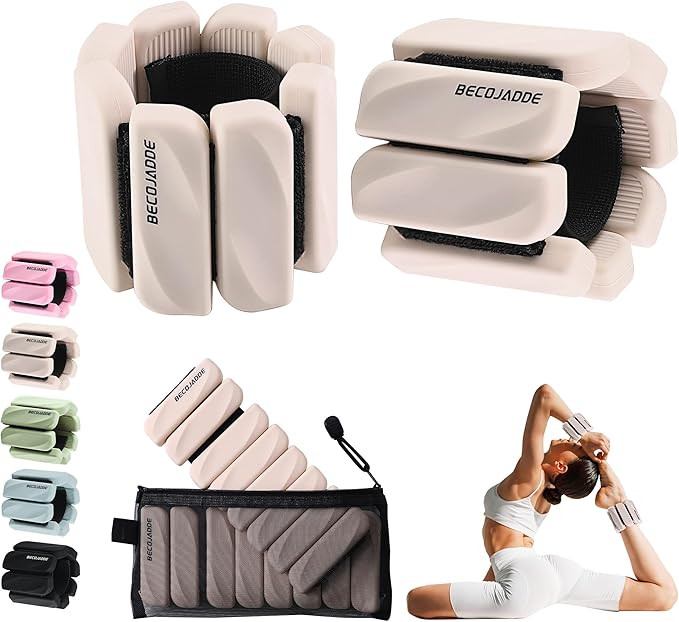 Ankle Weights Set of 2 (1 lb/2 lb Each) for Women Men Adjustable Wrist Bracelet for Home Gym Weig... | Amazon (US)