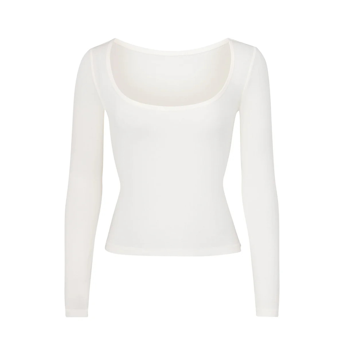 SCOOP LONG SLEEVE T-SHIRT | SKIMS (US)