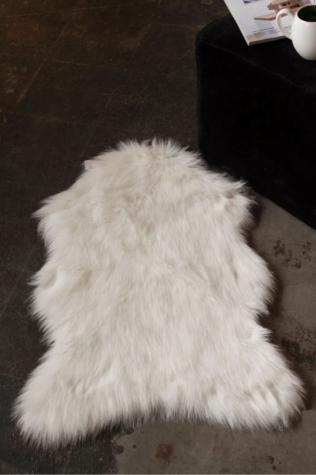 Gabele Faux Sheepskin Area Rug in Off White | Wayfair North America