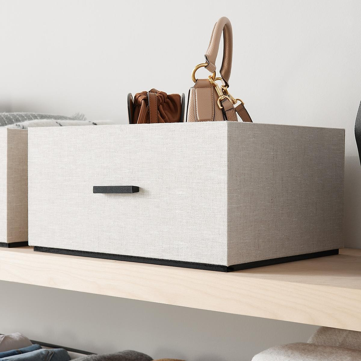 Marie Kondo Linen Harmony Closet Storage Bin | The Container Store