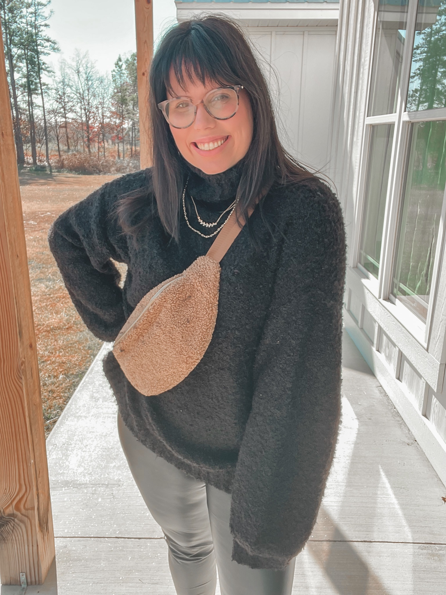 This black oversized sweature is so comfy and perfect for you ladies that love black tops ! The faux leather leggings are also a dream ! They fit true to size and have a good amount of stretch 

I am a large and the sweater fits true to size , but fits slightly bigger so I could definitely wear a Medium if I wanted to . 



#LTKstyletip #LTKbeauty #LTKmidsize