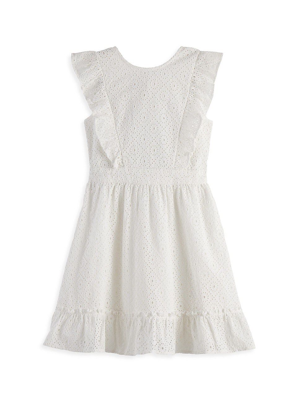 Little Girl's & Girl's Sleeveless Eyelet Dress | Saks Fifth Avenue