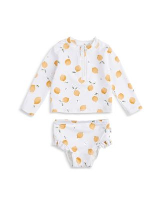 Girls' Lemon Print Long Sleeved Rash Guard Set - Baby | Bloomingdale's (US)