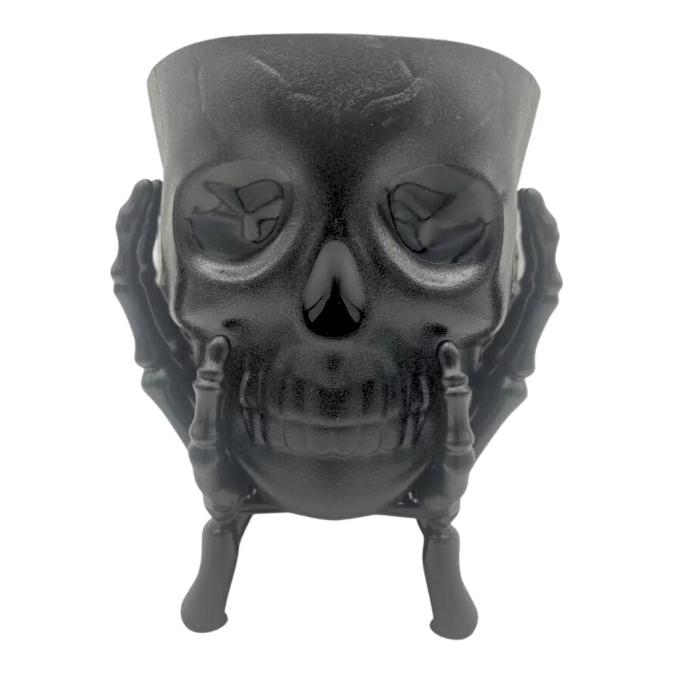 Black Plastic Halloween Skull in Hands Candy Bowl Server for Home Kitchen Indoor Snack Fruit Serv... | Walmart (US)