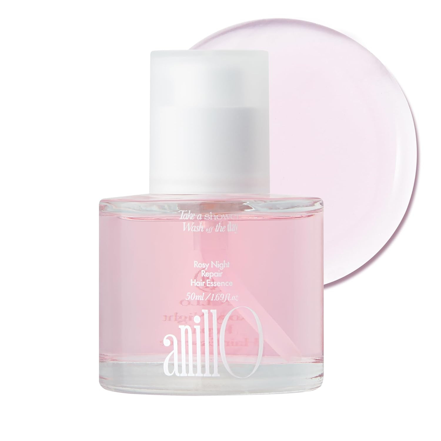 ANILLO Rosy Night Repair Hair Essence with Damask Rose Extract, Rosehip Oil, Peptide Complex for Dry, Damaged, Frizzy Hair - Musky Floral Scent, Vegan, Paraben-Free 50ml / 1.69 fl. Oz | Amazon (US)