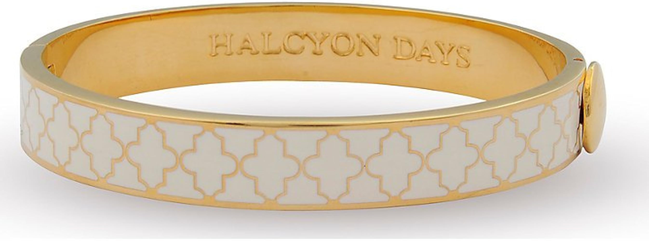 Halcyon Days Agama Cream & Gold Bangle #HBAGA0510G | Amazon (US)