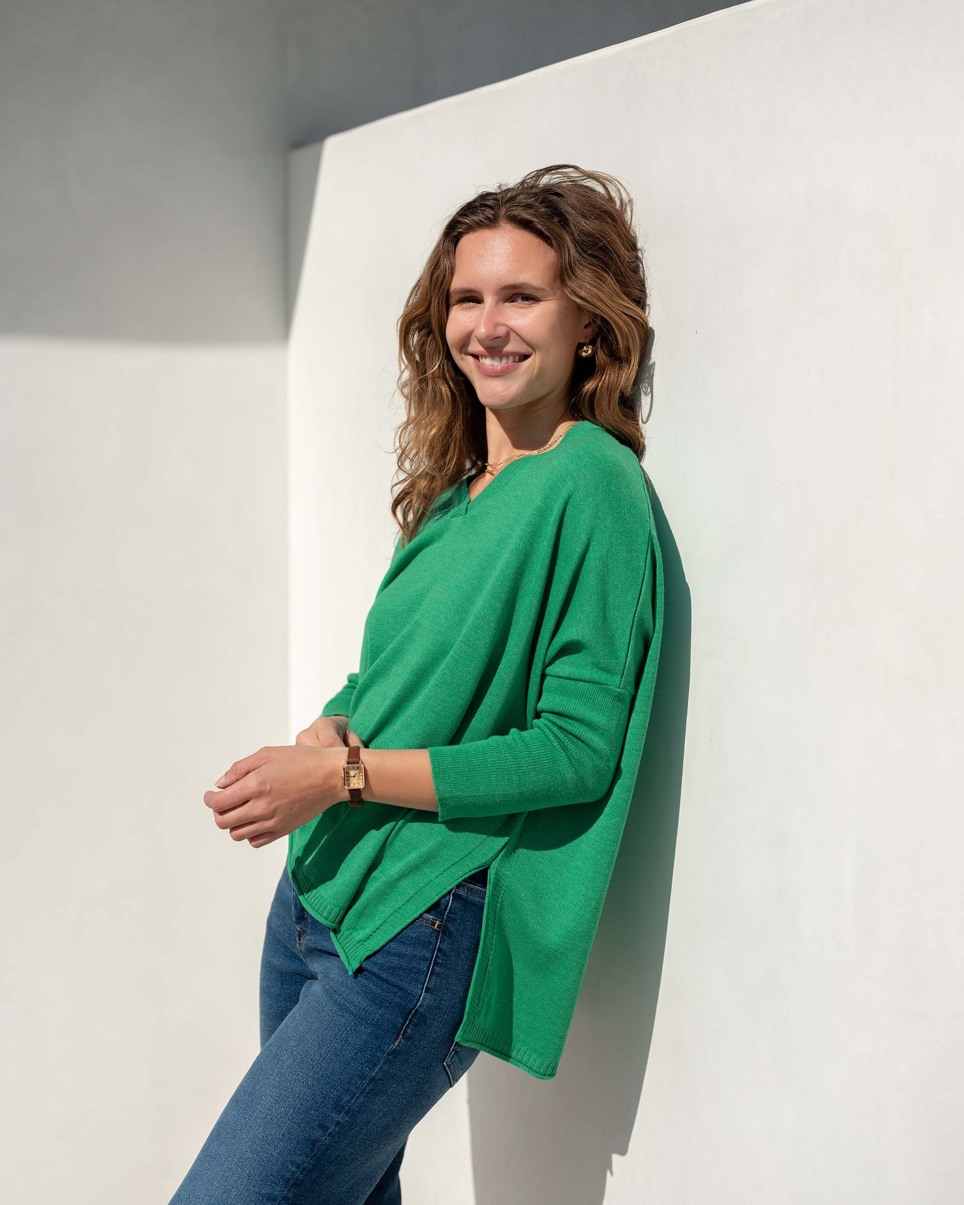 Catalina V-Neck Sweater by Mersea | Sporty Travel Sweater | MERSEA