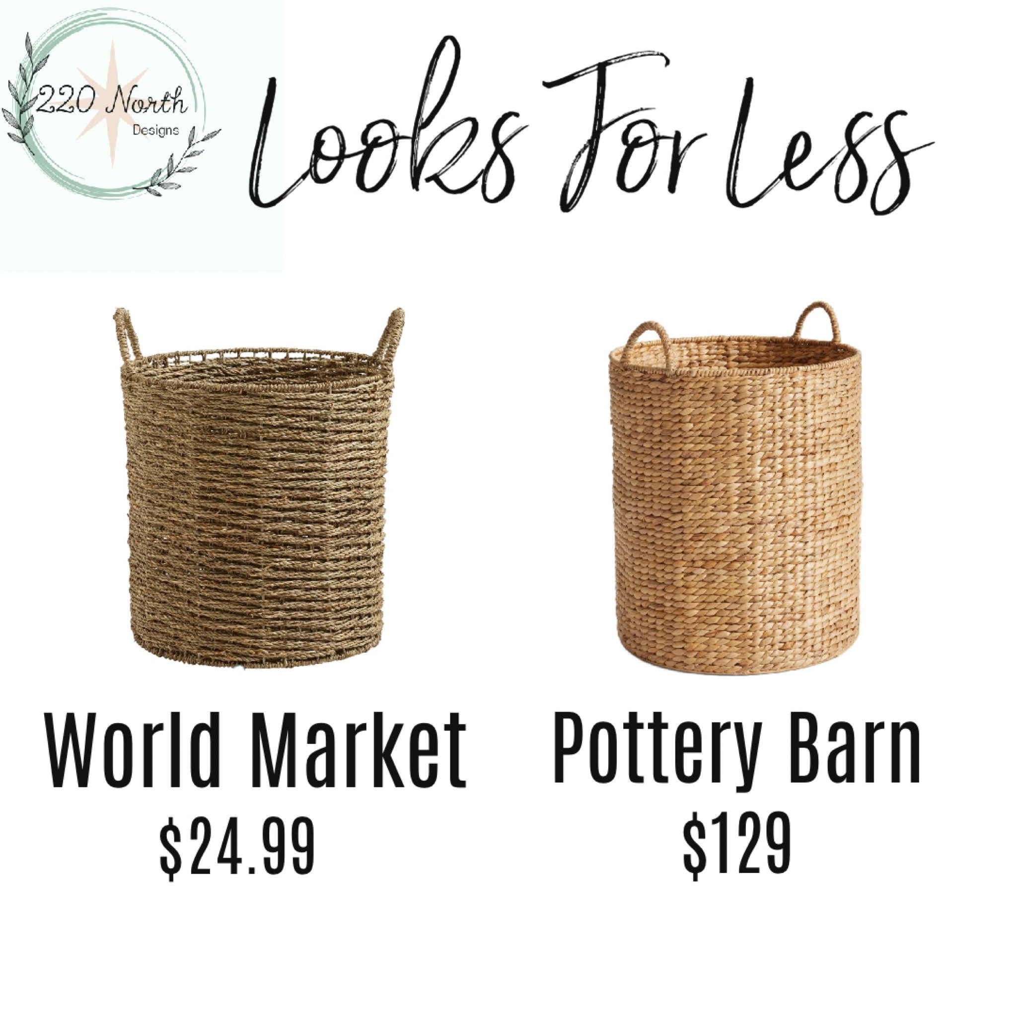 Looks for Less

Pottery Barn basket dupe! Both are 17” tall

Budget friendly decor, dupes, home decor, bougie on a budget, pottery barn finds, storage, beautiful decor 

#LTKfindsunder50 #LTKstyletip #LTKhome
