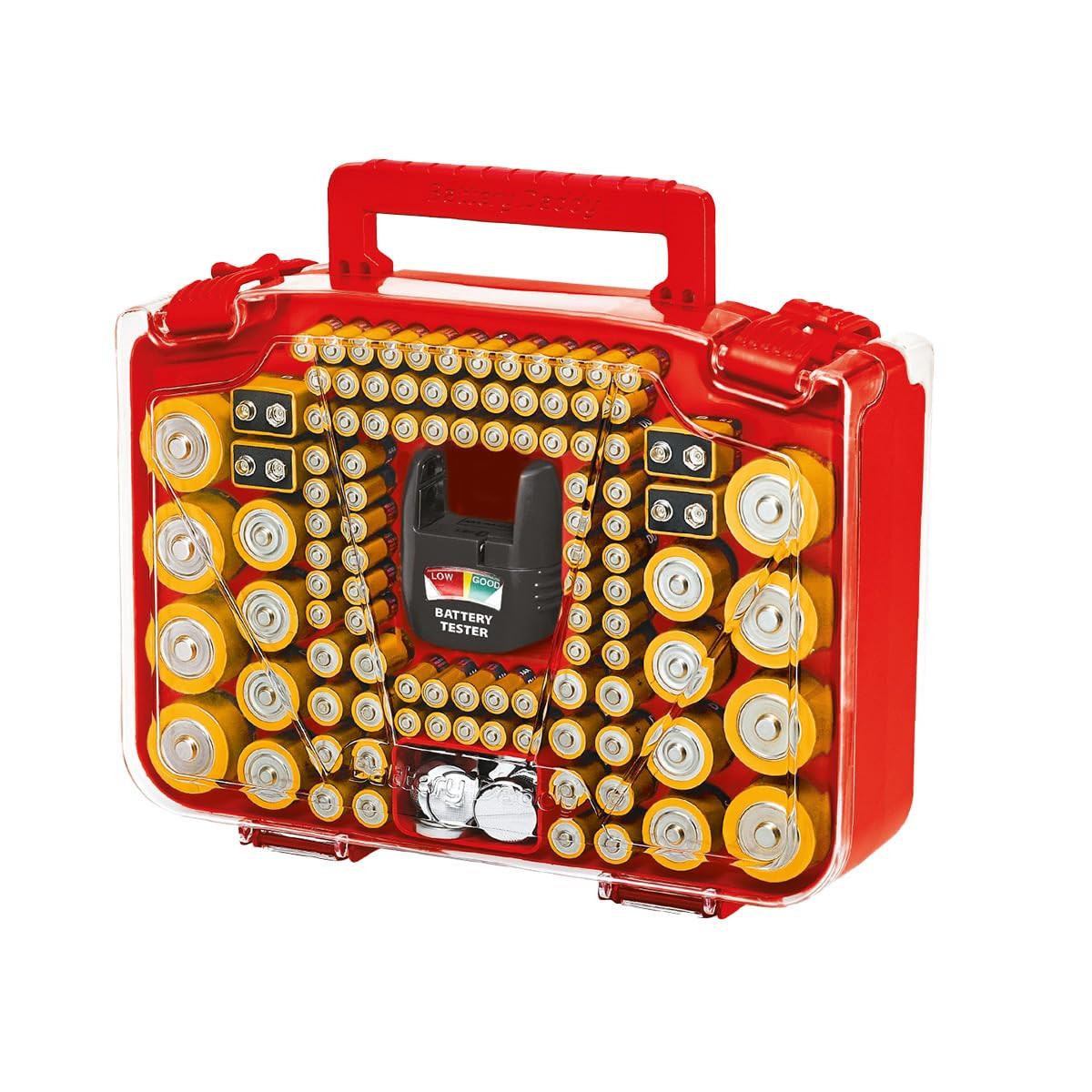 Ontel Battery Daddy Smart - Battery Organizer Storage Case with Tester, Stores & Protects Up to 1... | Amazon (US)