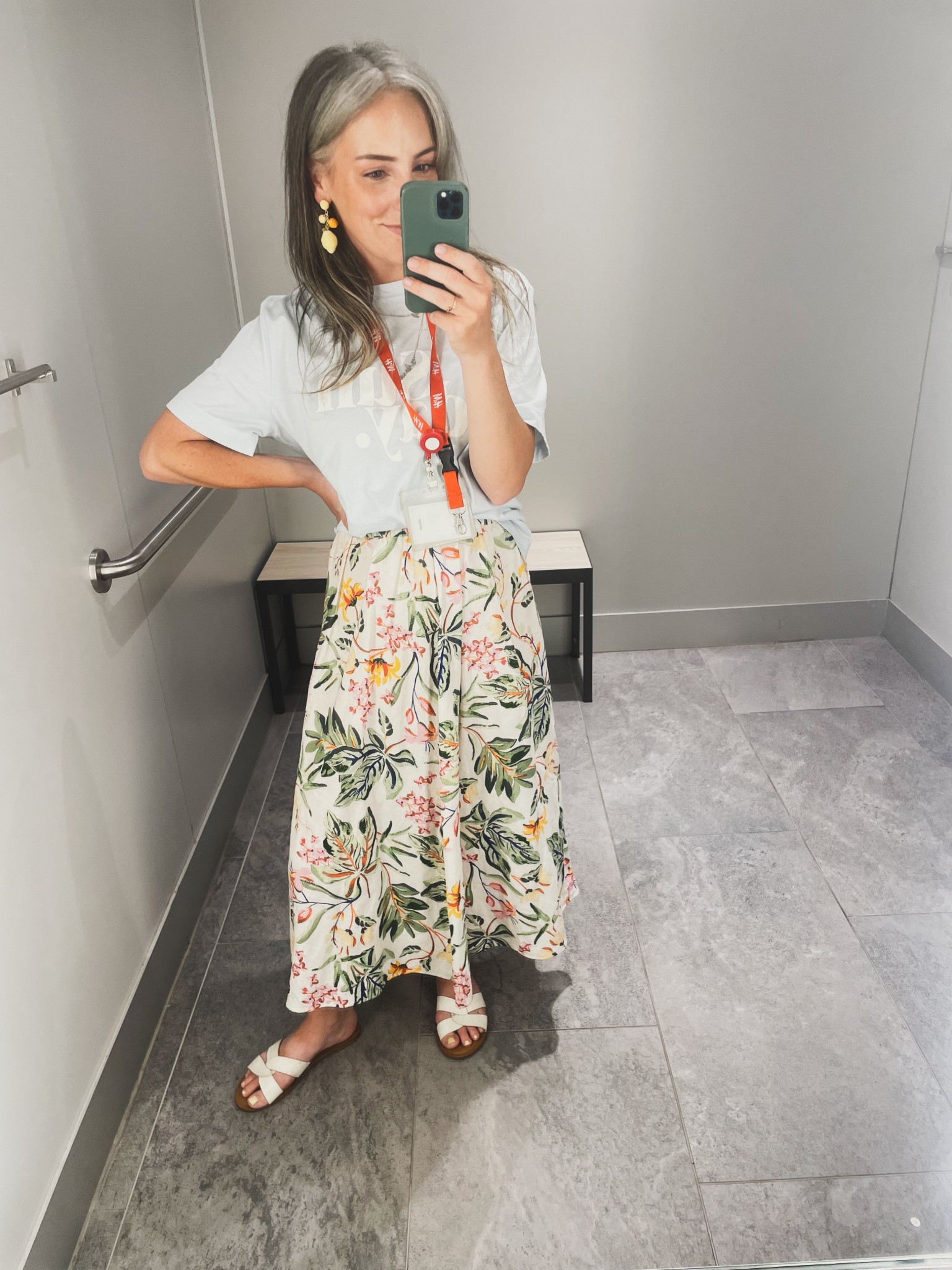 Mom fit, mom style, teacher style, toddler mom, play date outfit, park outfit, summer outfit, summer style, graphic tee, floral skirt, casual look, H&M ladies, H&M, new arrivals, sale

#LTKOver40 #LTKFindsUnder50 #LTKStyleTip