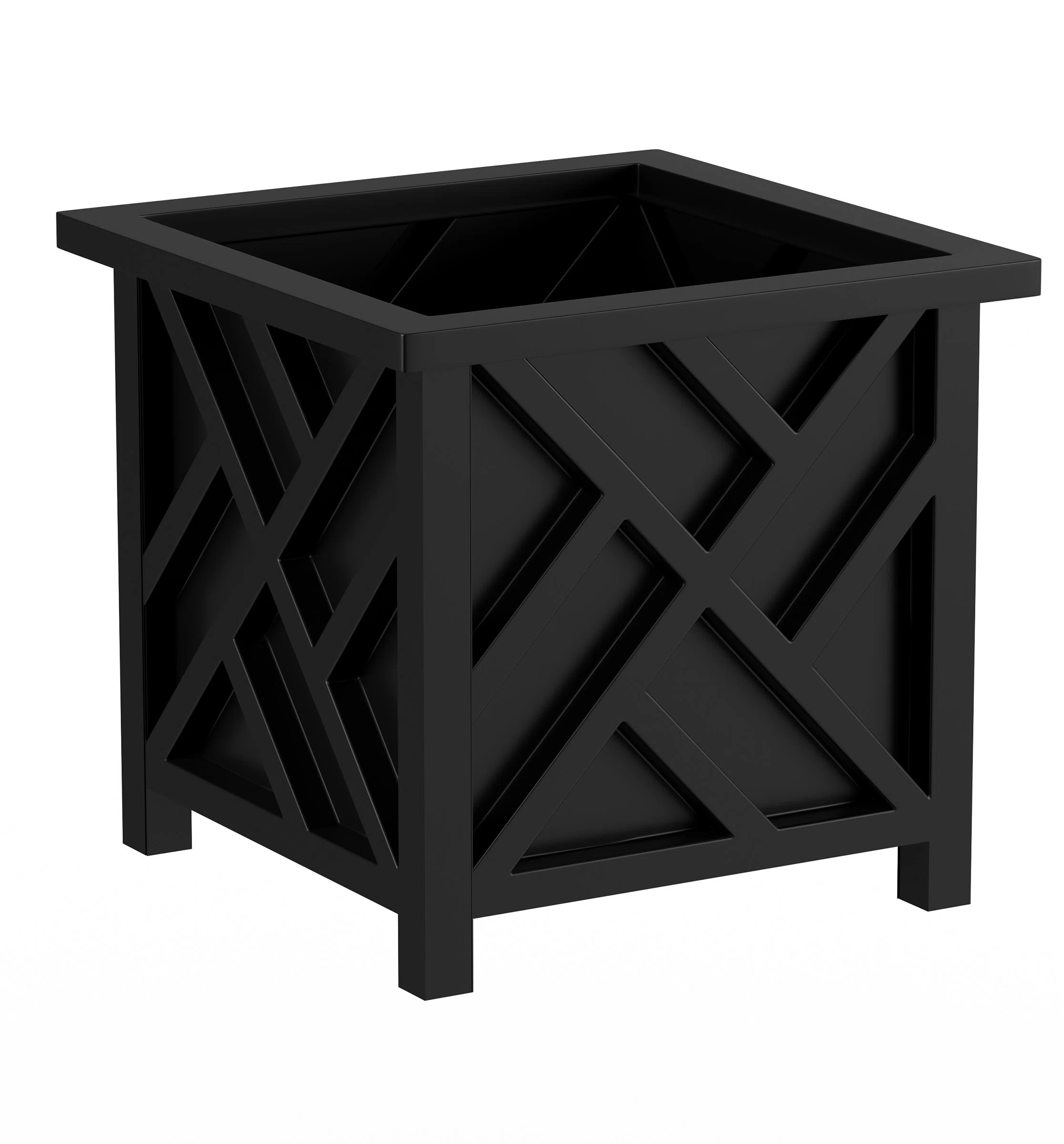 Calista Lattice Box Decorative Outdoor Flower or Plant Pot Garden Décor | Wayfair North America