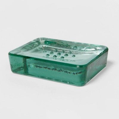 Recycled Glass Soap Dish Clear - Threshold&#8482; | Target