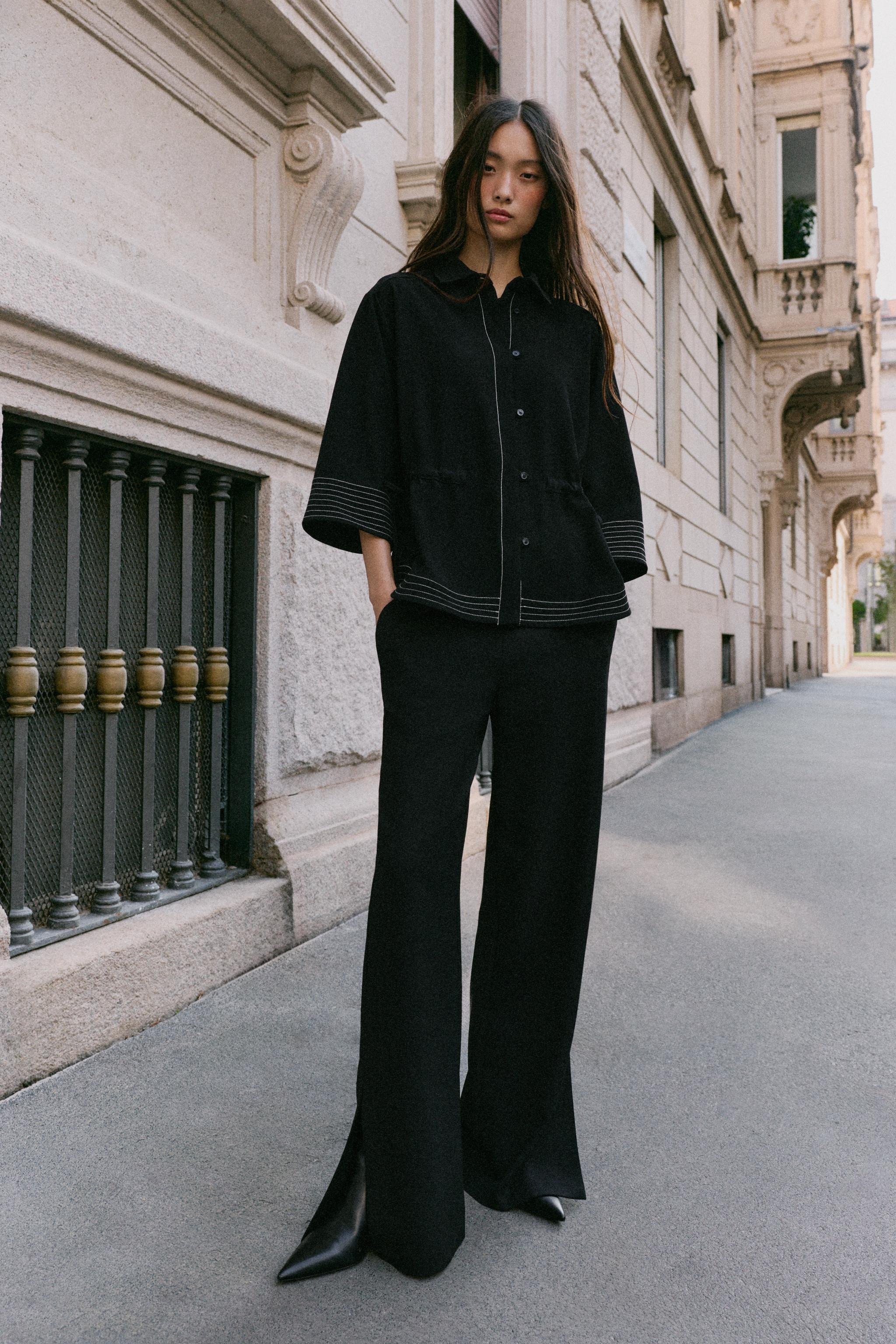 SIDE-SLIT PANTS | Zara US