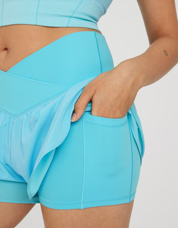 OFFLINE By Aerie Real Me Crossover Flowy Short | Aerie