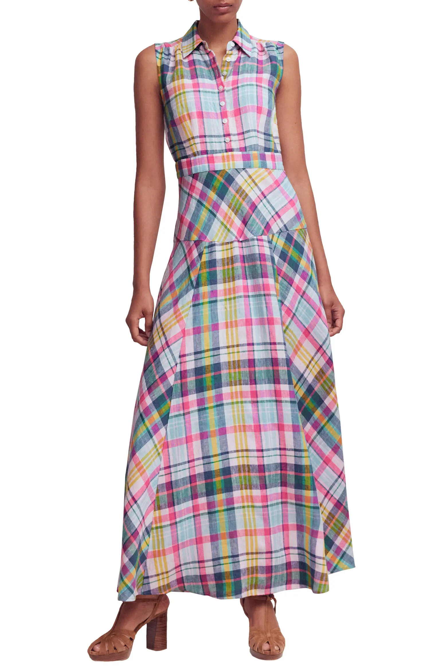 Erma Madras Linen Maxi Dress (Women) | Nordstrom | Nordstrom