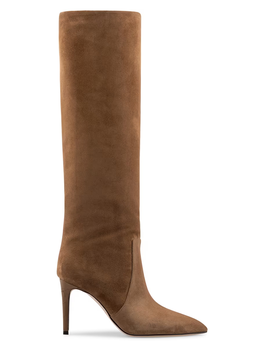 85MM Suede Knee-High Stiletto Boots | Saks Fifth Avenue