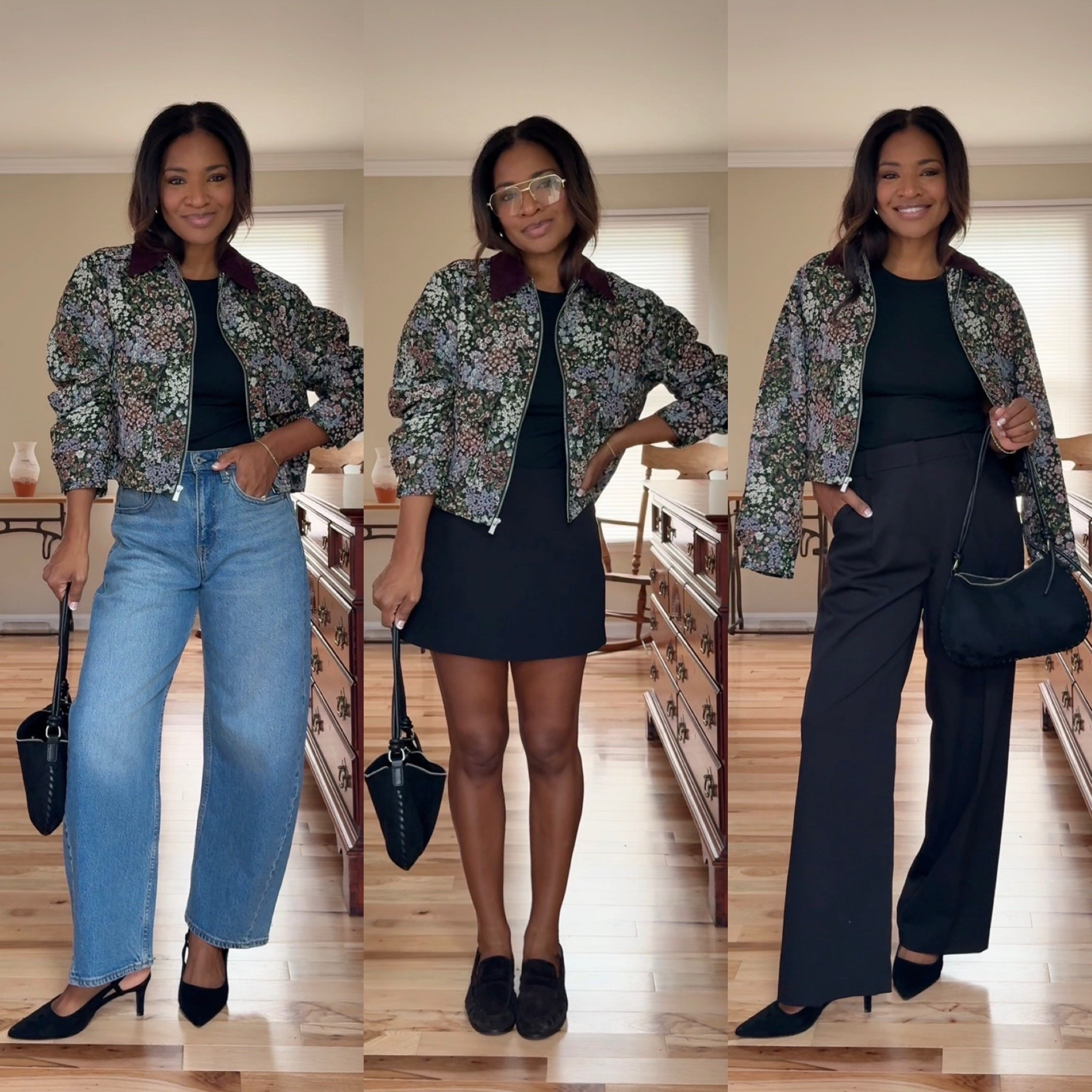 Wearing a small in jacket. Size 27 regular in the jeans. Small in skort and size 4 in black pants (linking similar)

#LTKgrwm #LTKOver40