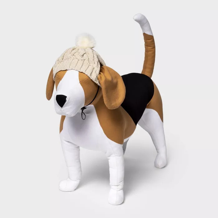 Beanie Option Stocking Dog Hat - Cream - Boots & Barkley™ | Target
