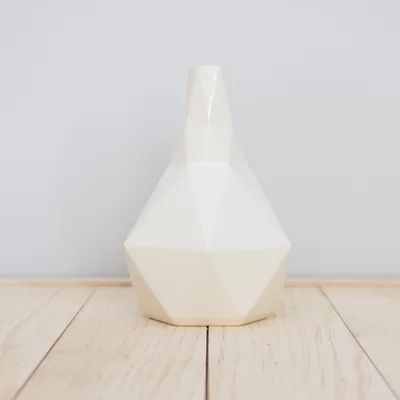 Geometric Bud Vase Color: White | Wayfair North America
