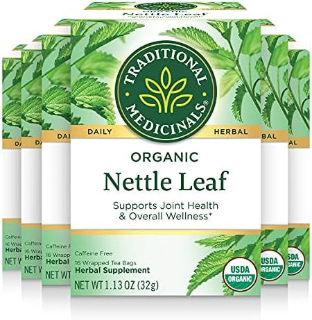 Traditional Medicinals Organic Nettle Herbal Leaf Tea, Green, 16 Count (Pack of 6) | Amazon (US)
