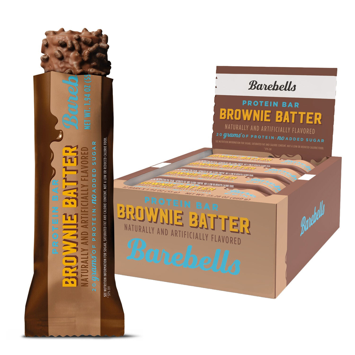 Protein Bar - Brownie Batter (12 Bars) | GNC