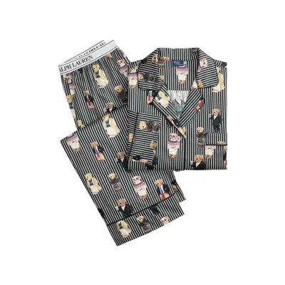Polo Ralph Lauren Madison Cotton Pajamas in Bear Grey at Nordstrom, Size X-Large | Nordstrom