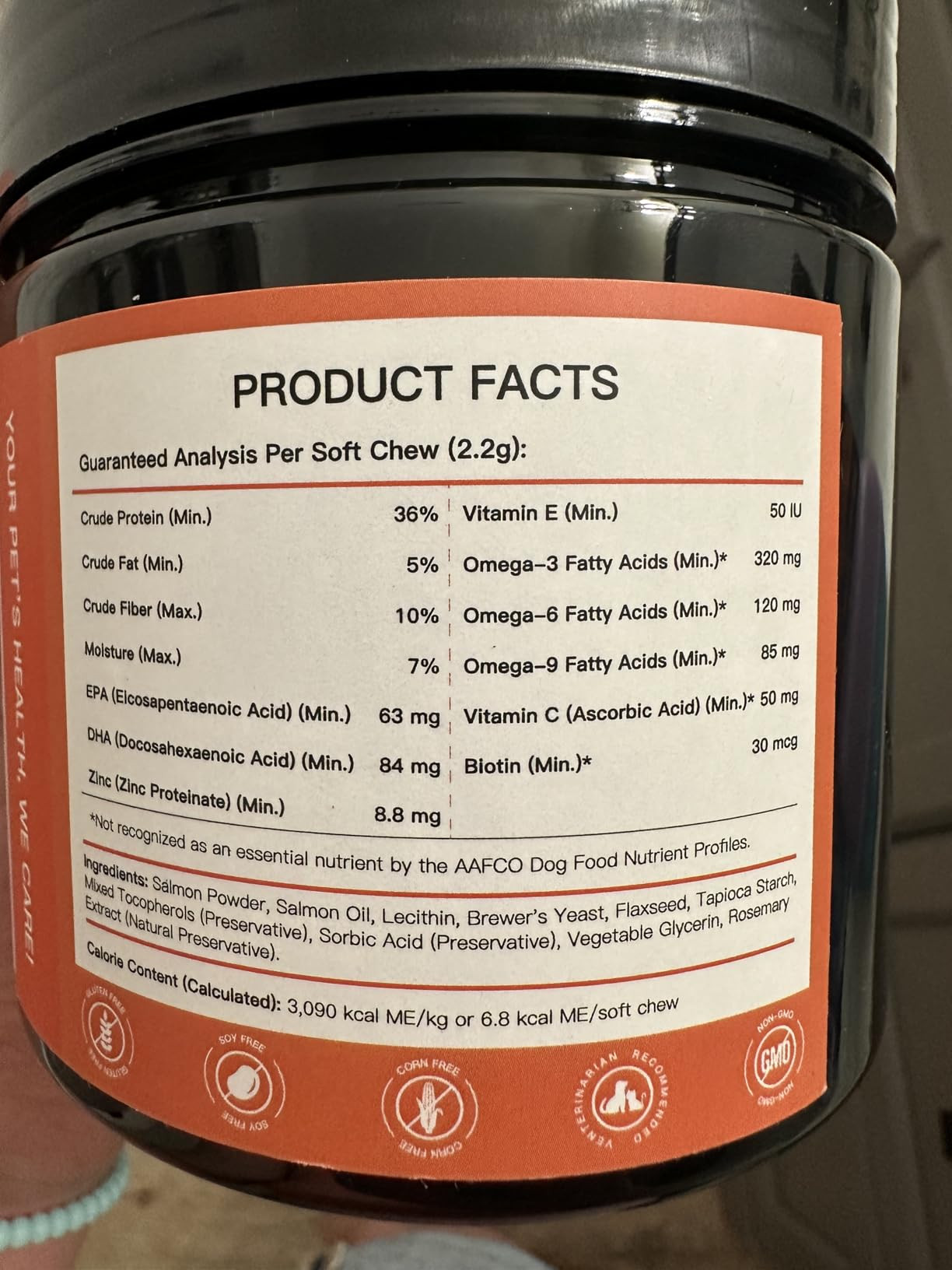 NATURE TARGET Omega 3 Fish Oil for Dogs, Salmon Oil Skin and Coat Supplement for Dogs Itchy Skin ... | Amazon (US)