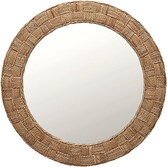 KOUBOO Round Rope Wall Mirror, Chequered | Amazon (US)