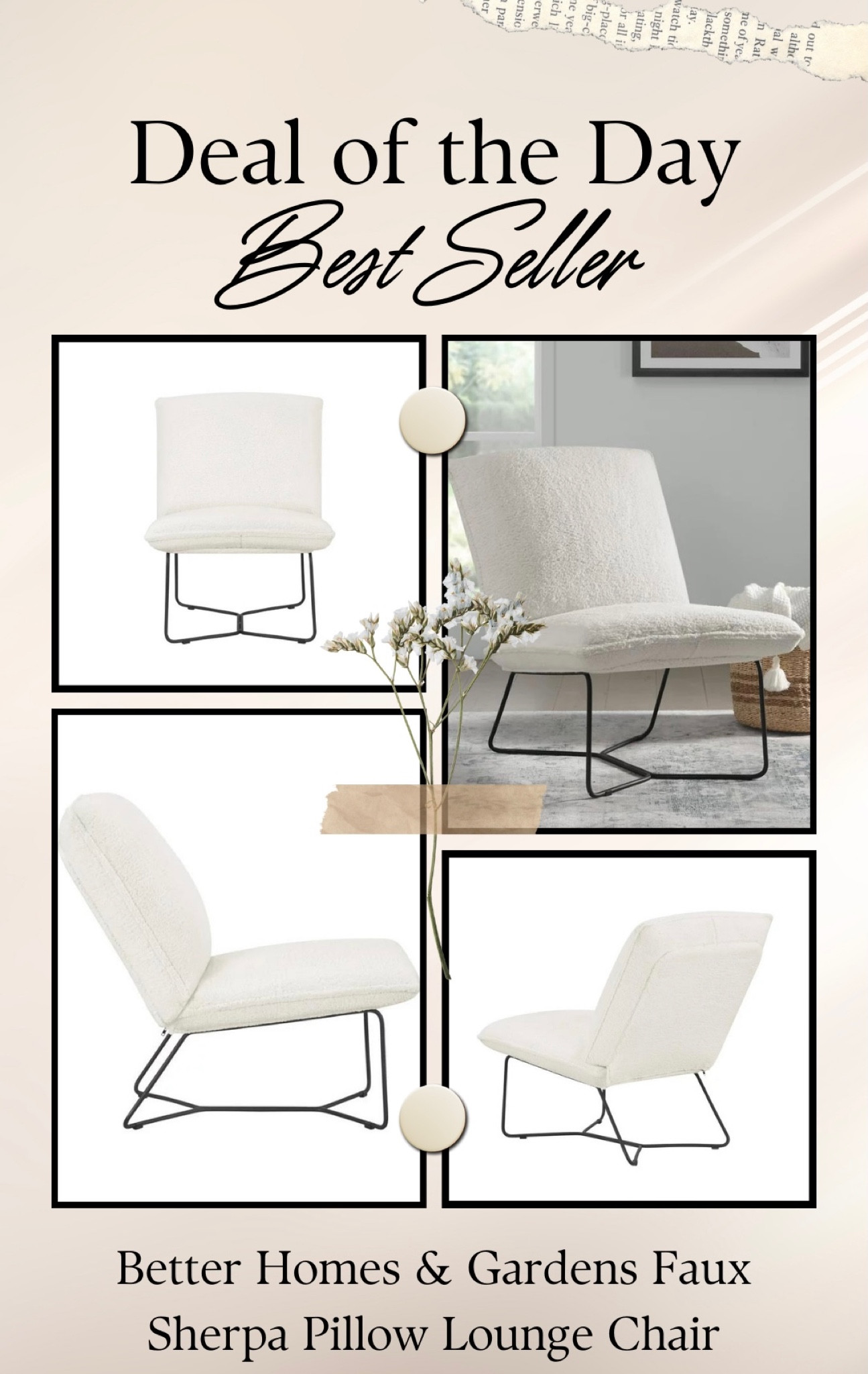 Grab this Faux Sherpa Pillow Lounge Chair while it’s on sale for $119! Originally $179.

#LTKsalealert #LTKhome #LTKFind