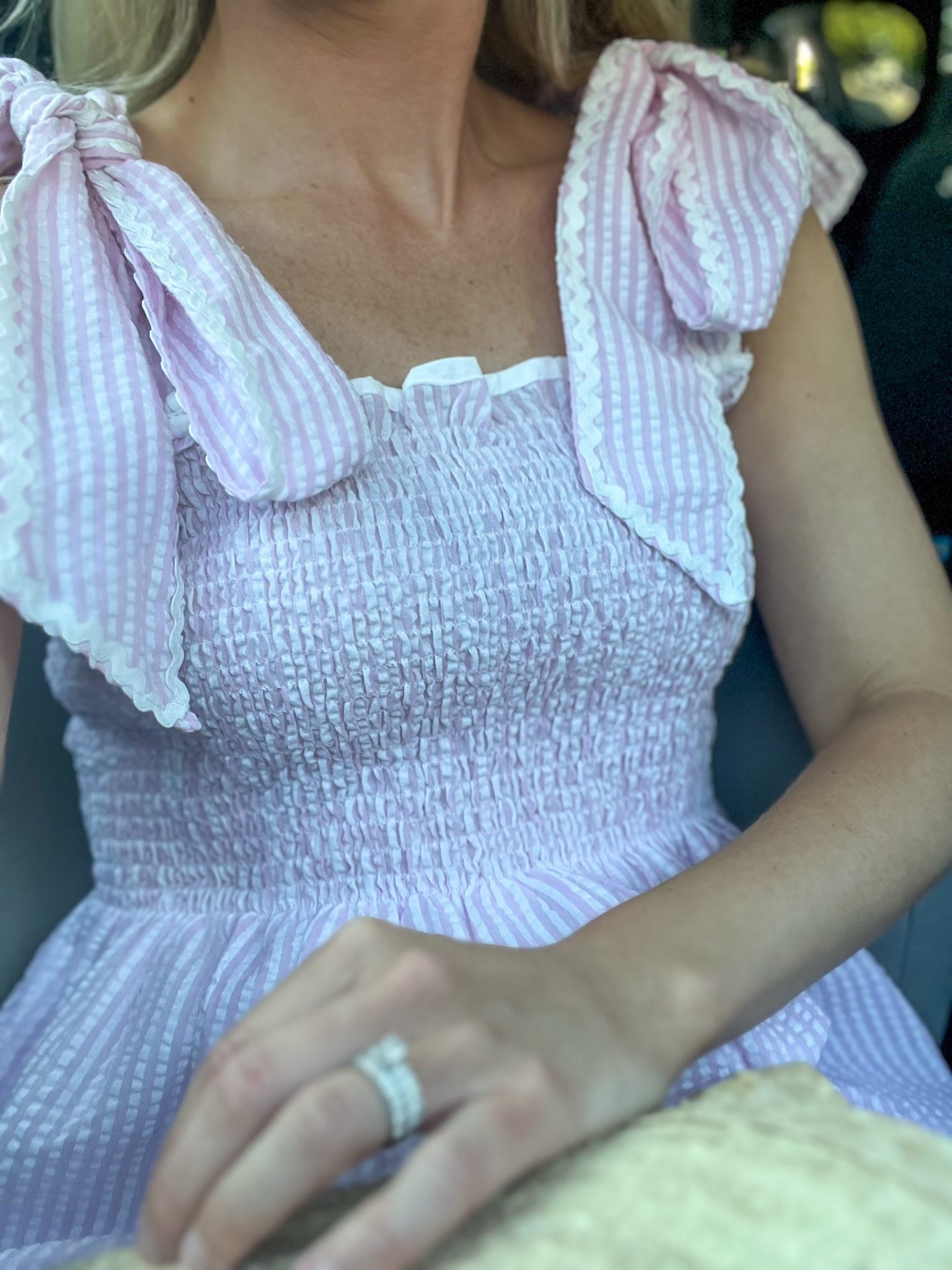 Rick rack and pink gingham of course! #datenight 

#LTKStyleTip #LTKFindsUnder100 #LTKSeasonal