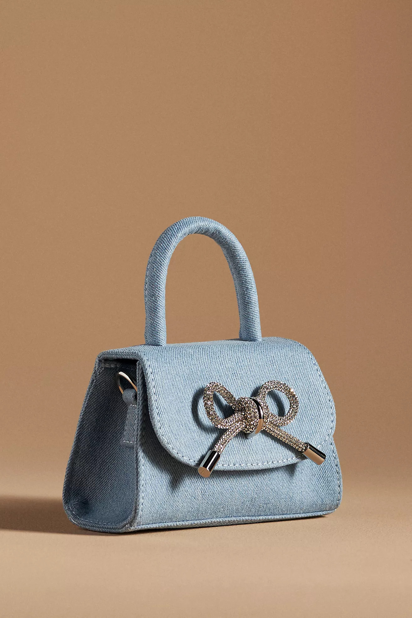 Melie Bianco Rhinestone Bow Mini Bag | Anthropologie (US)