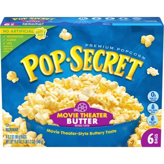 Pop Secret Movie Theater Butter Microwave Popcorn, 6 ct, 3.2 oz | CVS Health