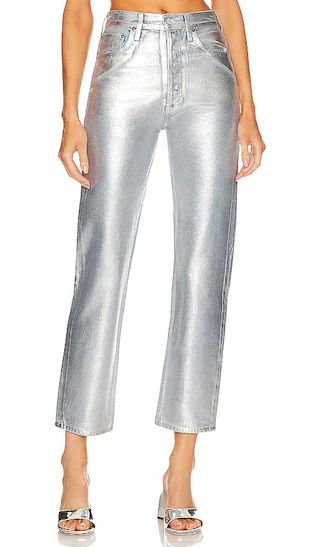 90's Pinch Waist in Tin Foil | Revolve Clothing (Global)