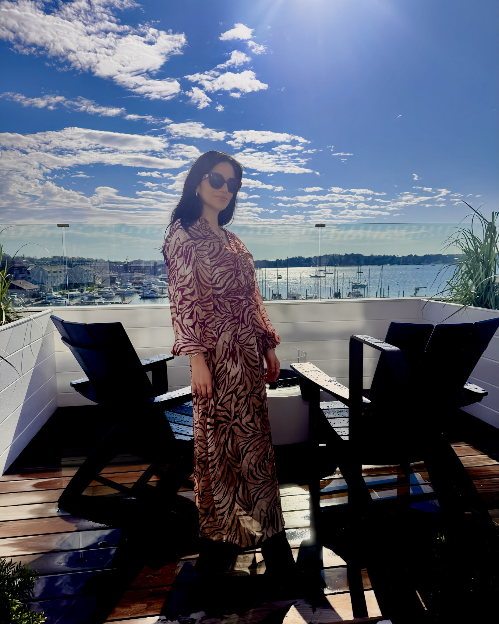 Perfect girly animal print pink and red fall dress