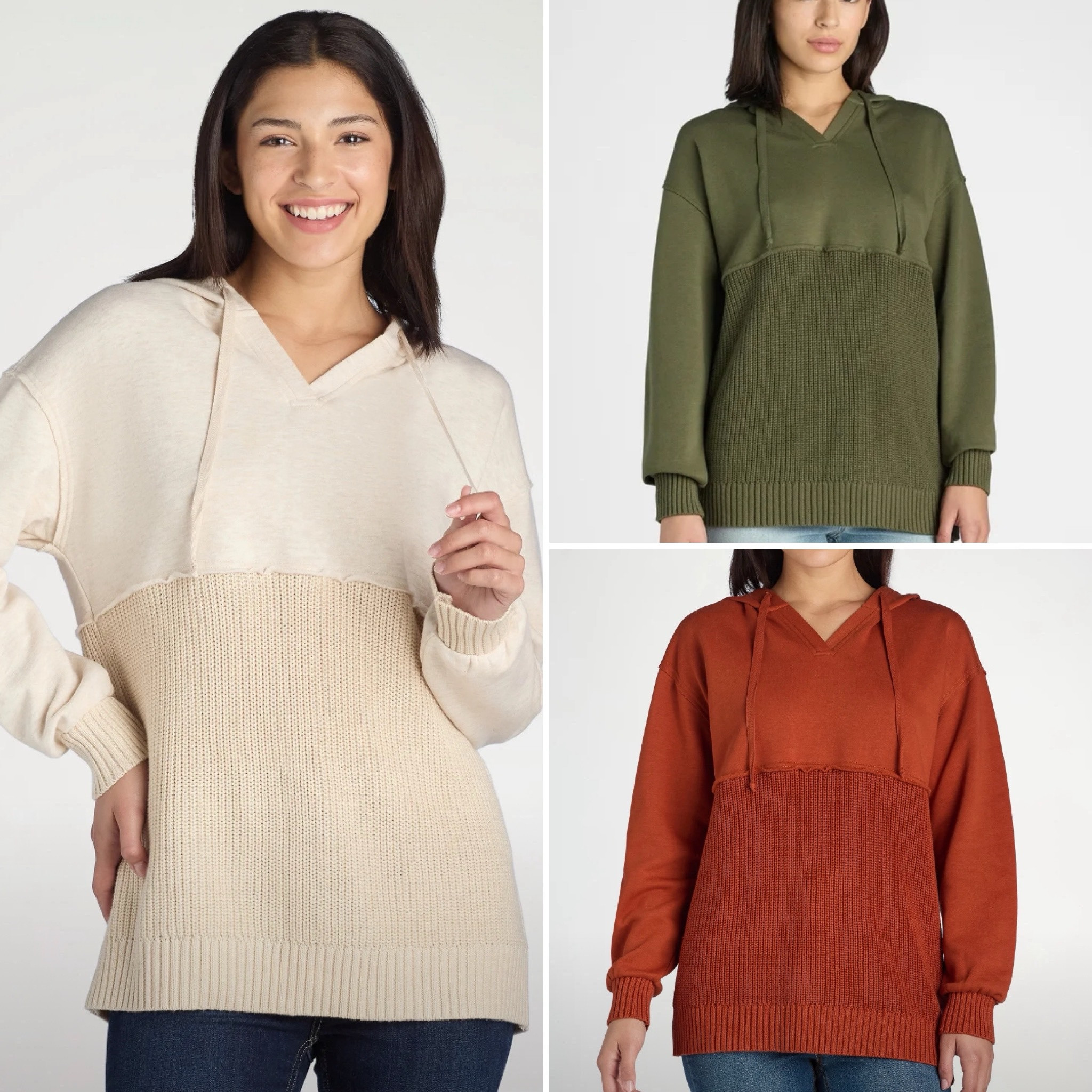 Walmart mixed media hoodie! New arrival! 

#LTKFindsUnder50 #LTKStyleTip #LTKBacktoSchool