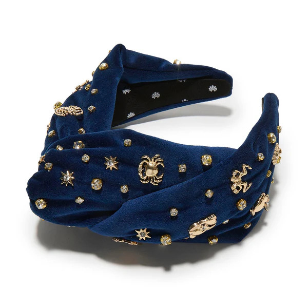 CELESTIAL BLUE GRETA ZODIAC SKY HEADBAND | LELE SADOUGHI