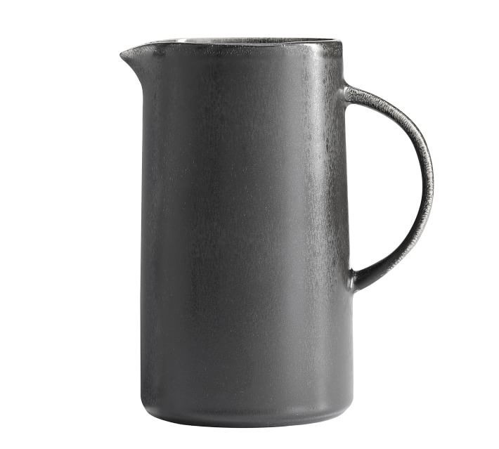 Mason Stoneware Pitcher - Charcoal | Pottery Barn (US)