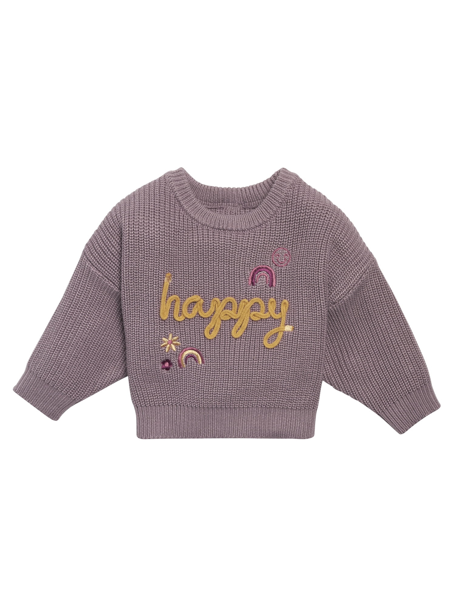 Modern Moments by Gerber Baby Girl Sibling Matching Sweater, Sizes 0/3 Months - 24 Months | Walmart (US)