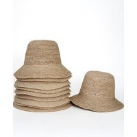 Kauai Bucket Hat - Hand Woven Raffia Summer Straw Hat | Etsy (US)