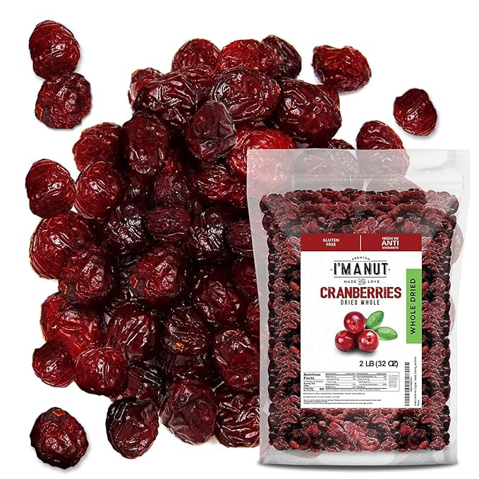 Dried Cranberries Original 2 Pound (32 oz) Batch Tested Gluten & Peanut Free | Resealable Bag | H... | Amazon (US)
