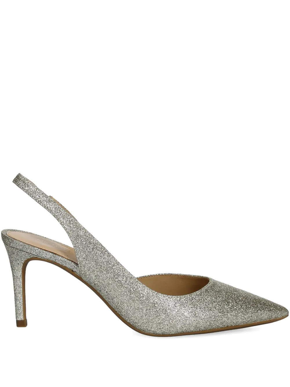 Michael Michael Kors 75mm glitter-detailing pumps - Silver | Farfetch Global