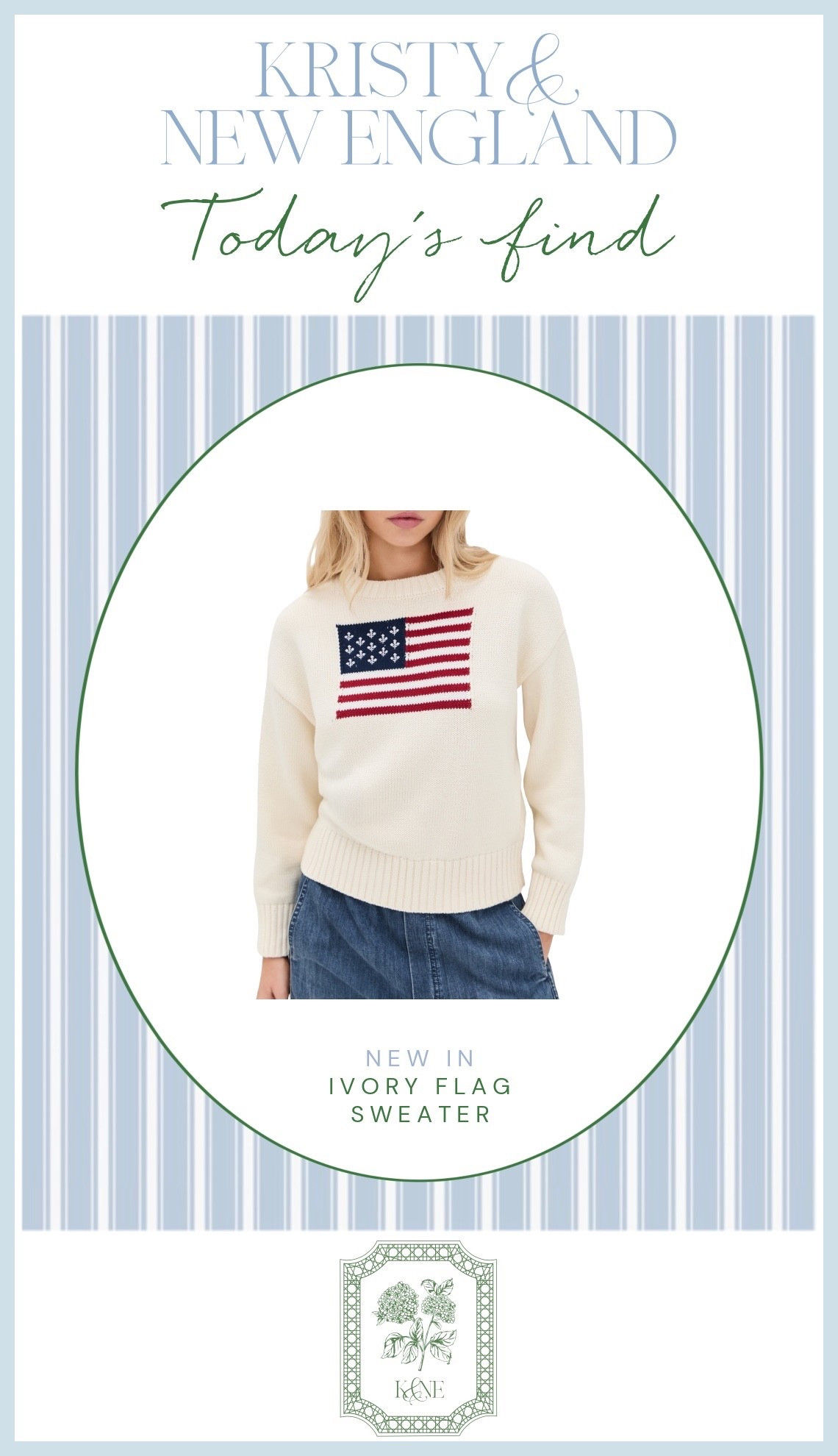Such a cute cotton flag sweater 🇺🇸 

#LTKSeasonal #LTKOver40