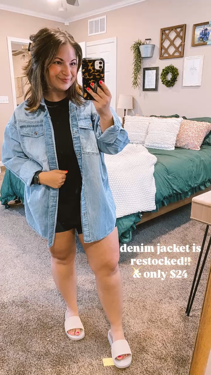 denim jacket is restocked!! & only $24

#LTKStyleTip #LTKSaleAlert #LTKMidsize