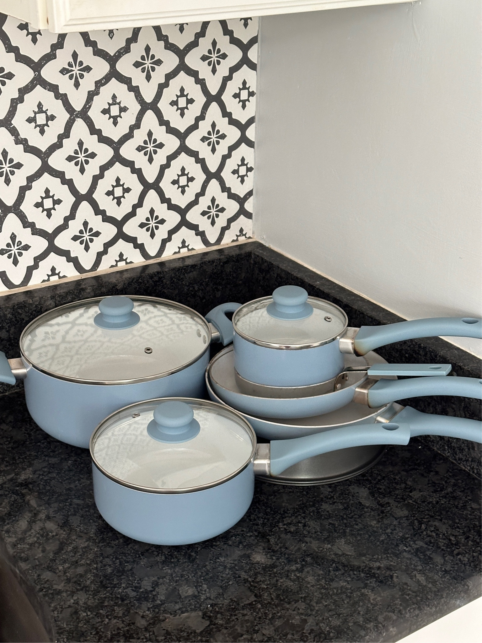 loving a good ceramic cooking kitchen set but adding a pop of color for the summer is the move. Obsessed with this kitchen find from Walmart🫐

#LTKxWalmart #LTKFindsUnder100 #LTKHome