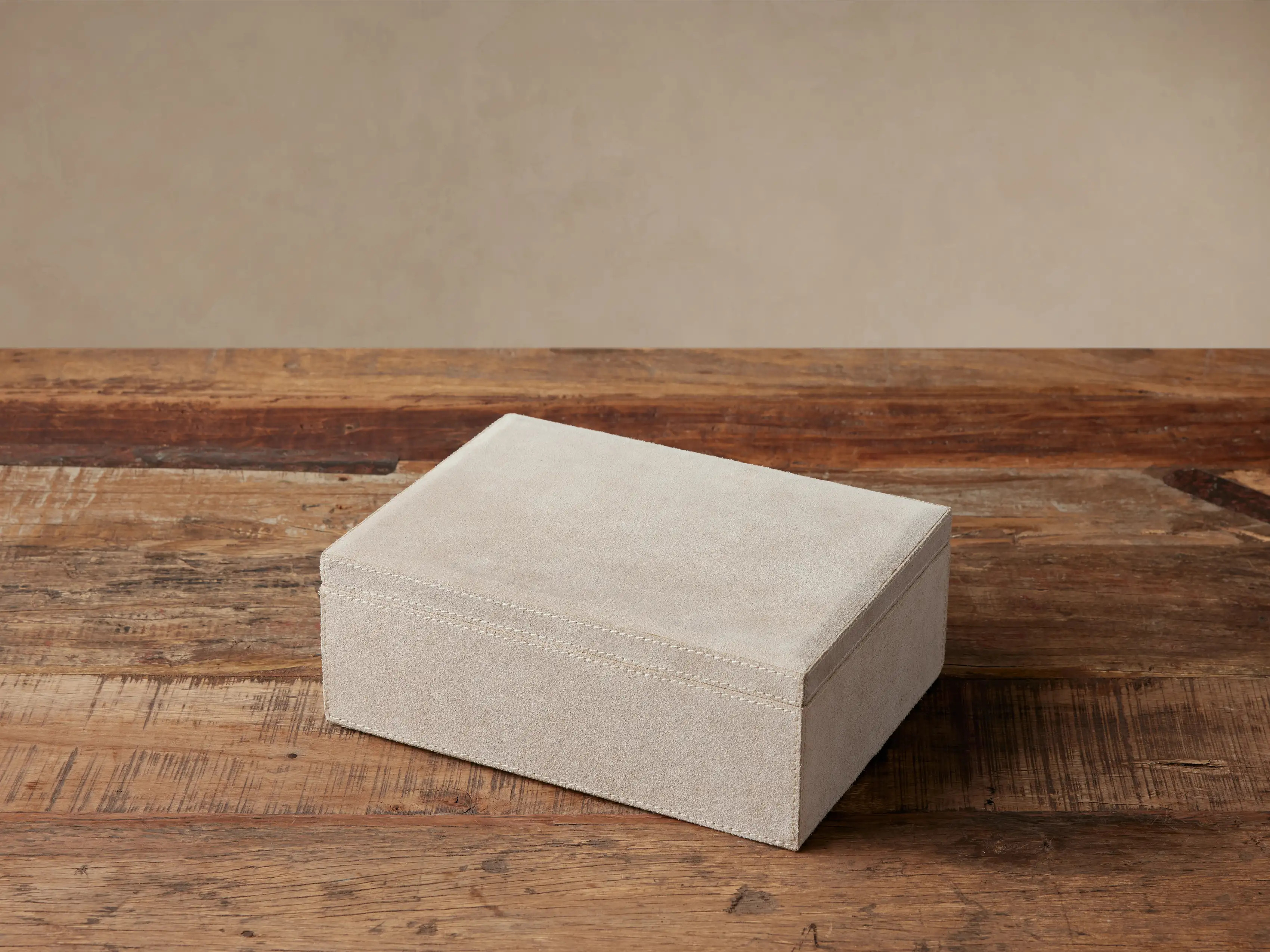 Meline Suede Jewelry Box | Arhaus