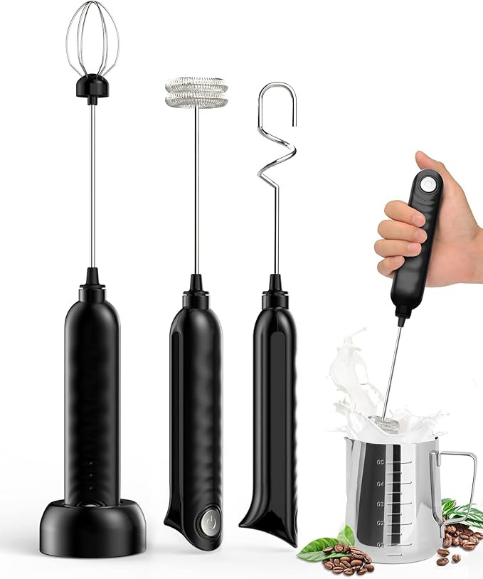 Milk Frother, BEAUTLIFE Rechargeable Frother Handheld for Coffee, Electric Whisk Foam Maker Drink... | Amazon (US)