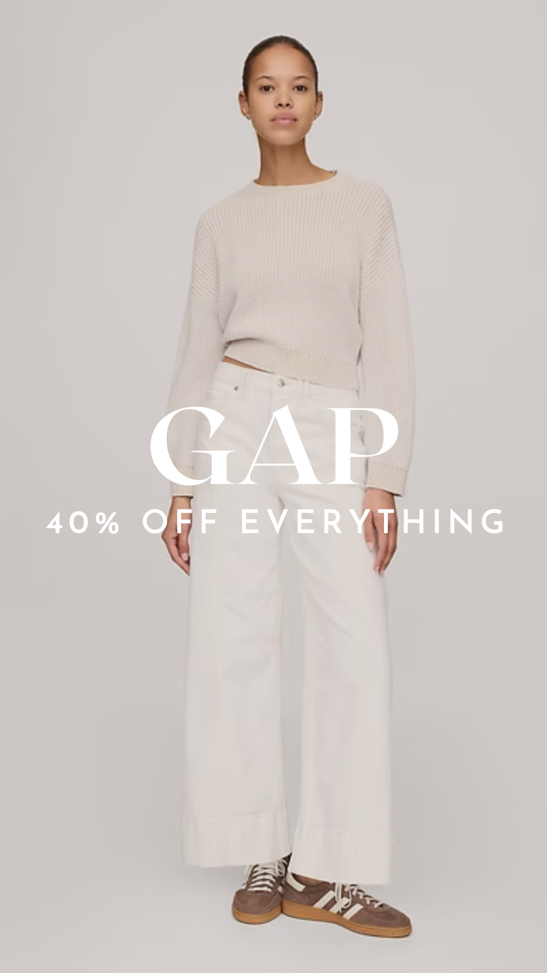 40% off everything at GAP

spring styles / jeans / sweaters  

 #LTKSaleAlert