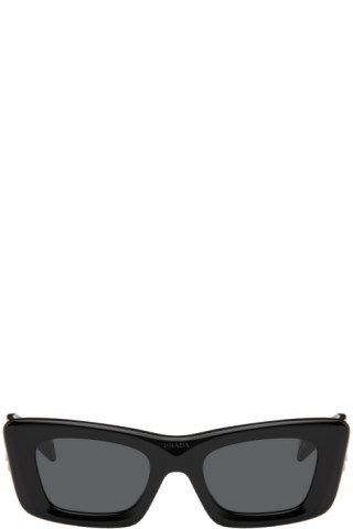 Black Triangle Logo Sunglasses | SSENSE