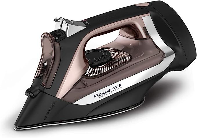 Rowenta DW2459 Access Steam Iron with Retractable Cord and Stainless Steel Soleplate, Black | Amazon (US)