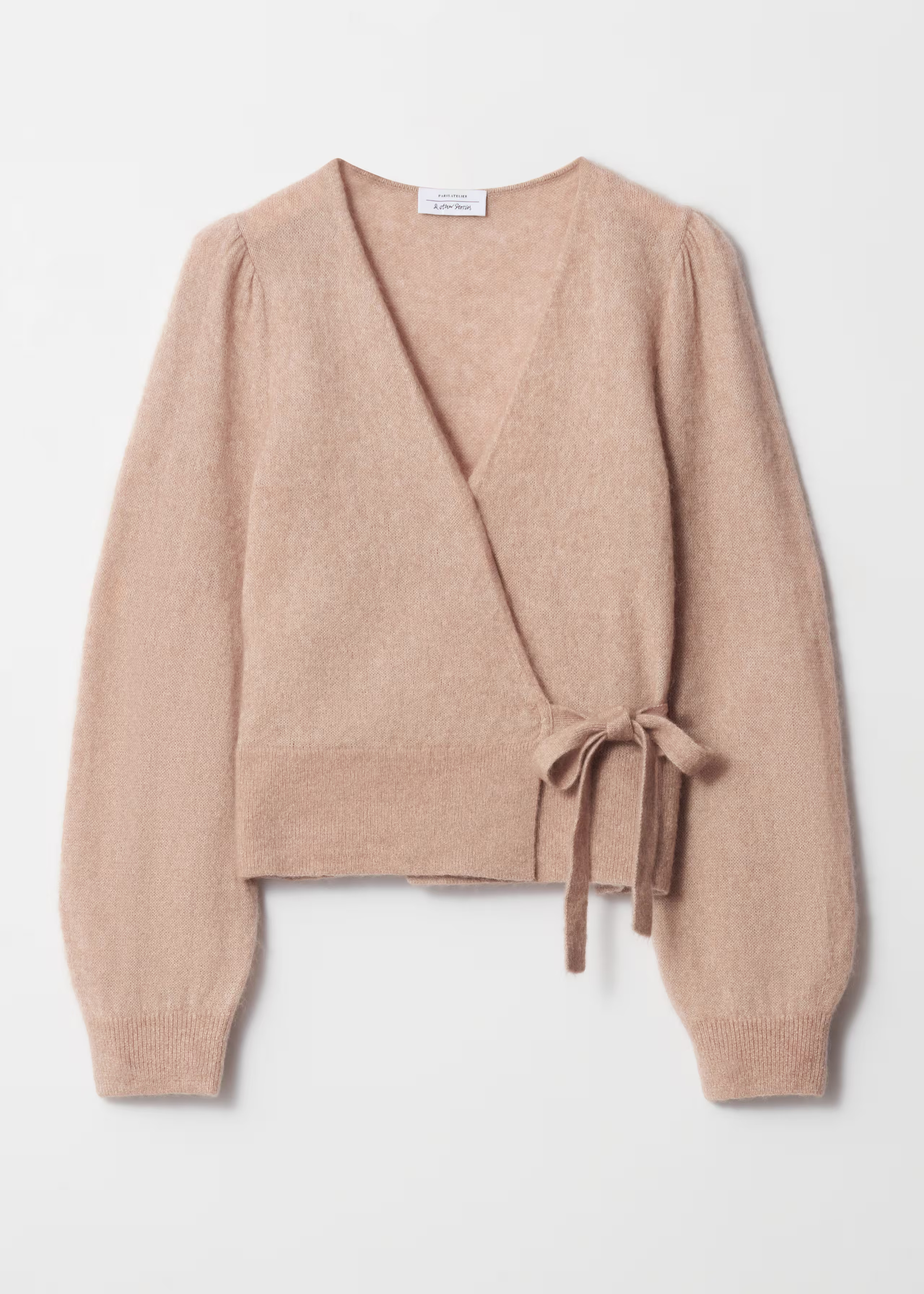 Mohair-Blend Knitted Wrap Cardigan - Beige - & Other Stories GB | & Other Stories UK